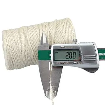 KINGLAKE 328 Feet Natural Jute Twine Best Arts Crafts Gift Twine Christmas Twine Durable Packing String,Beige