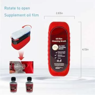 Wakbalxc 2PCS Glass Cleaning Board - Ultimate Automotive Oil Film Brush