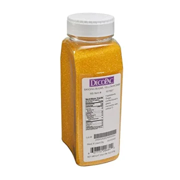DecoPac Yellow Sanding Sugar for Cakes and Cookies