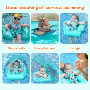 Mambo Baby Float with Adjustable Canopy and Safety Features