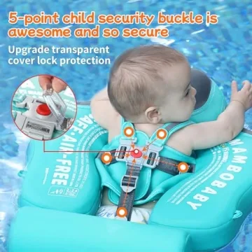 Mambo Baby Float with Adjustable Canopy and Safety Features