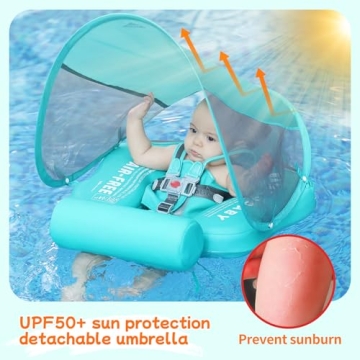Mambo Baby Float with Adjustable Canopy and Safety Features