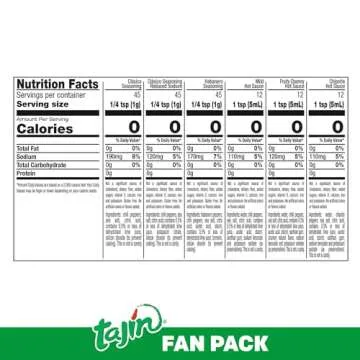 Tajín Fan Pack - Variety of 6 Flavors for Food Lovers