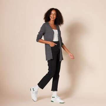 Amazon Essentials Women's Plus Size Lightweight Open-Front Cardigan Sweater