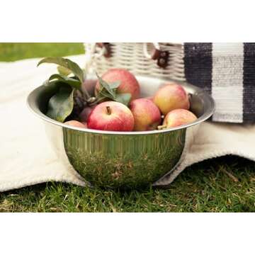 Fox Run Brands 2.75-Quart Stainless Steel Mixing Bowl, 9 x 9 x 4 inches, Metallic