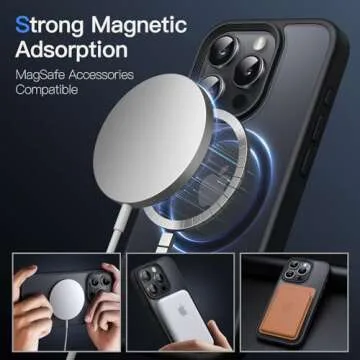 JETech Magnetic Case for iPhone 15 Pro Max - Slim & Shockproof