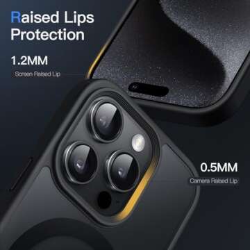 JETech Magnetic Case for iPhone 15 Pro Max - Slim & Shockproof