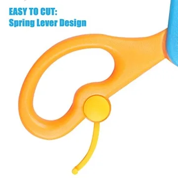 PECULA Safety Scissors For Kids, Perfect for Arts and Crafts