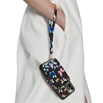 Stylish ZVE iPhone 13 Pro Crossbody Case with RFID Blocking