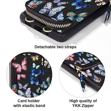 Stylish ZVE iPhone 13 Pro Crossbody Case with RFID Blocking