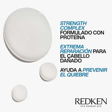 Redken Extreme CAT Anti-Damage Protein Reconstructing Treatment | For Distressed Hair | Strengthens Hair & Adds Shine | With Ceramide | 5 Fl Oz, 6.8 fl. oz
