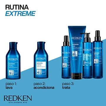 Redken Extreme CAT Anti-Damage Protein Reconstructing Treatment | For Distressed Hair | Strengthens Hair & Adds Shine | With Ceramide | 5 Fl Oz, 6.8 fl. oz