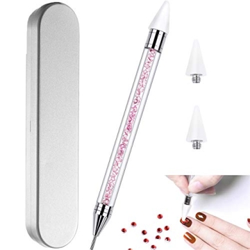 Nail Rhinestone Picker Tool with Extra Heads for DIY Art