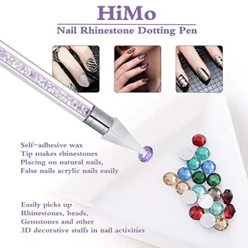 Nail Rhinestone Picker Tool with Extra Heads for DIY Art