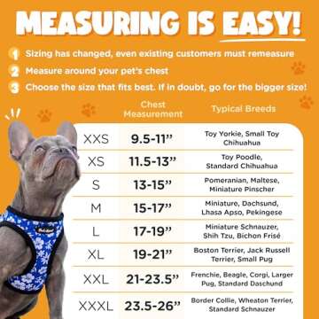 Bark Appeal Pink Hibiscus Step-in Dog Harness for Small-Medium Pets – Updated Sizing, Re-Measuring...