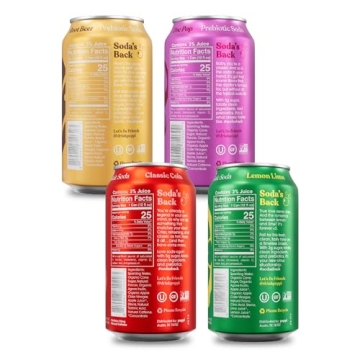 POPPI Prebiotic Soda Variety Pack - 12oz Cans