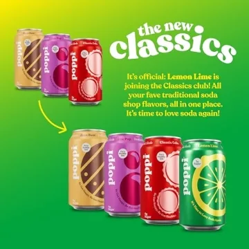 POPPI Prebiotic Soda Variety Pack - 12oz Cans