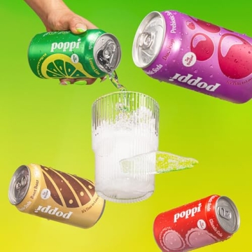 POPPI Prebiotic Soda Variety Pack - 12oz Cans