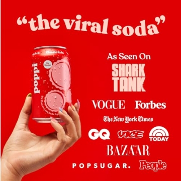 POPPI Prebiotic Soda Variety Pack - 12oz Cans