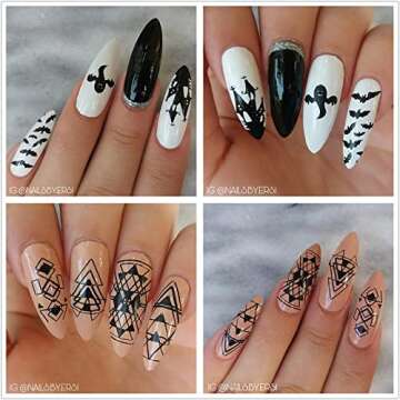 Stiletto Nails Natural - 500Pcs Full Cover Stiletto Nail Tips 10 Sizes Long Claw Nails ECBASKET Natural Pointed Nails Long Almond Nails Full Nail Tips For Nail Salon DIY Nail Art at Home