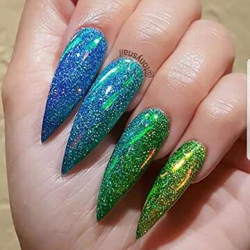 Stiletto Nails Natural - 500Pcs Full Cover Stiletto Nail Tips 10 Sizes Long Claw Nails ECBASKET Natural Pointed Nails Long Almond Nails Full Nail Tips For Nail Salon DIY Nail Art at Home