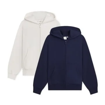 KUT & SO Oversized Zip Hoodie 2-Pack - Comfortable & Stylish for Every Day