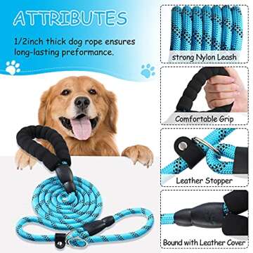 Portable Dog Water Bottle & 6 Feet Leash for Dogs