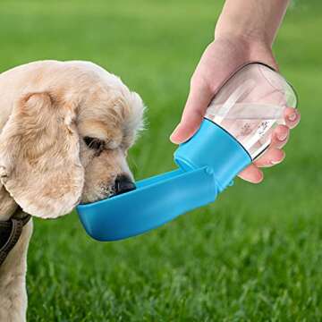 Portable Dog Water Bottle & 6 Feet Leash for Dogs