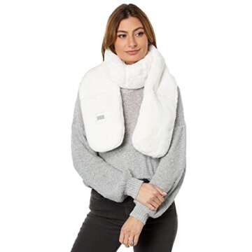 UGG Oblong Faux Fur Scarf Nimbus One Size