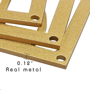 Gold Wall Art Decor Set of 3 for Modern Interiors