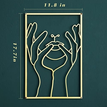 Gold Wall Art Decor Set of 3 for Modern Interiors