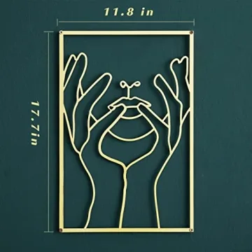 Gold Wall Art Decor Set of 3 for Modern Interiors