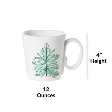 Vietri Lastra Holiday Collection Italian Dinnerware Sets (Mugs, Set of 4)