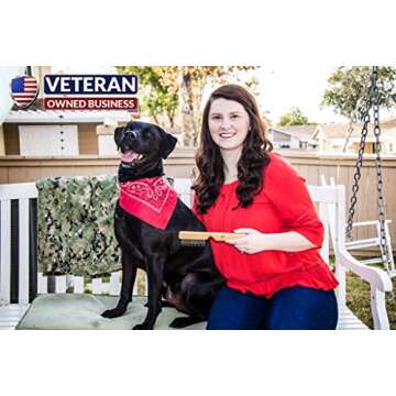 AtEase Accents Detangling Pet Comb for Matted Hair and Detangler, with Long & Short Stainless Steel Teeth for Dog and Cat- Natural Easy Grooming Tool