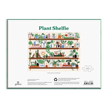 Galison Plant Shelfie 1000 Piece Puzzle for Plant Lovers