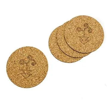 ECODESIGN-US 20 Oz Beer Glass Can Set of 4 with Coasters