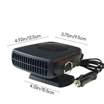 Portable 200W Car Heater & Defroster for All Vehicles