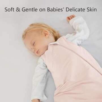 BubblePanda Soft Bamboo Sleep Sack for Baby 0-6 Months