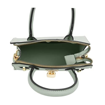 Chic EVVE Women's Mini Satchel Evening Bag with Versatile Chain Strap - PISTACHIO