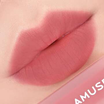 Amuse SEOUL DEW VELVET TINT 10 ROSE BOKSOONGA | Nude matte peach | Velvety, matte, moisturizing, lon...