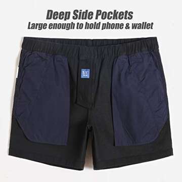 Maamgic Men's Classic-fit Casual Shorts 5.5" with Pockets