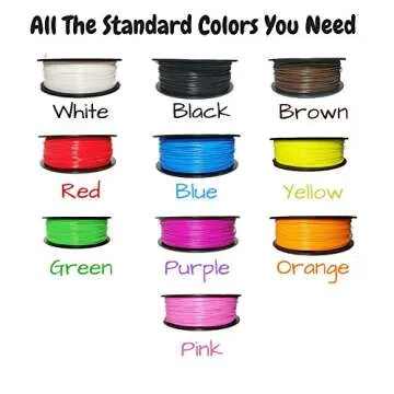 520 Feet of 16 Color 3D Pen PLA Filament Refills