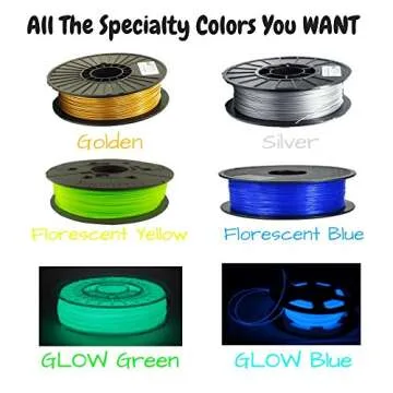 520 Feet of 16 Color 3D Pen PLA Filament Refills