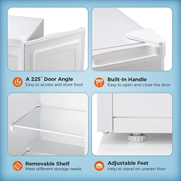 Kismile 3.0 Cu.ft Mini Freezer - Compact Storage Solution