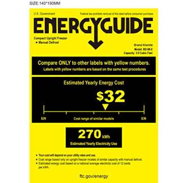 Kismile 3.0 Cu.ft Mini Freezer - Compact Storage Solution