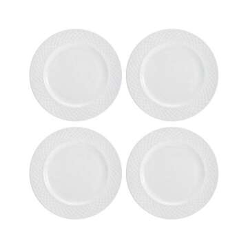Elegant Mikasa Trellis Bone China 16-Piece Dinnerware Set