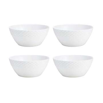 Elegant Mikasa Trellis Bone China 16-Piece Dinnerware Set