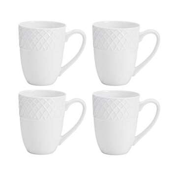 Elegant Mikasa Trellis Bone China 16-Piece Dinnerware Set