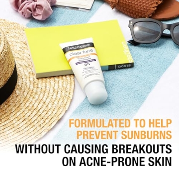 Neutrogena Clear Face Sunscreen for Oily Skin SPF 55