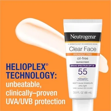 Neutrogena Clear Face Sunscreen for Oily Skin SPF 55